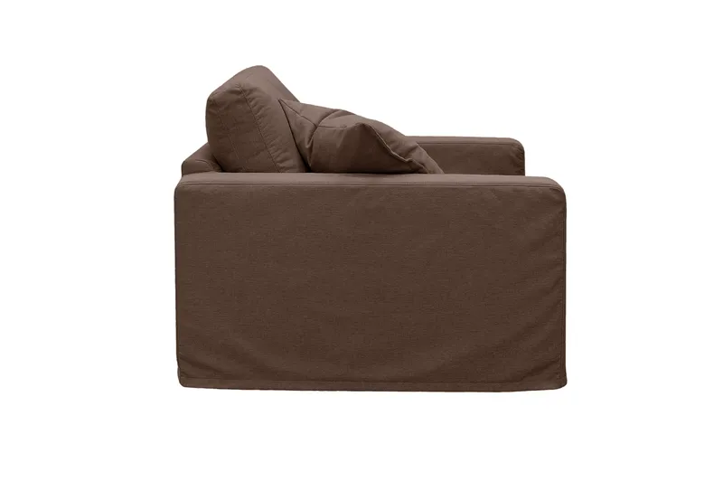 Valencia Extra Djup Fåtölj med avtagbar och tvättbar klädsel - Mörkbrun - Möbler - Fåtölj & stolar - Fåtölj