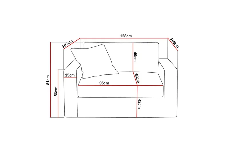 Valencia Extra Djup Fåtölj med avtagbar och tvättbar klädsel - Mörkbrun - Möbler - Fåtölj & stolar - Fåtölj