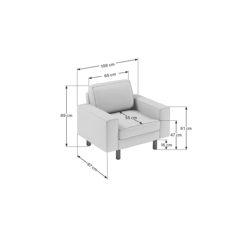 Vilsa Fåtölj - Ljusröd - Möbler - Fåtölj & stolar - Fåtölj