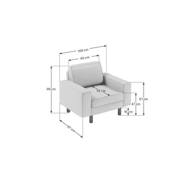 Vilsa Fåtölj - Mörkgrå - Möbler - Fåtölj & stolar - Fåtölj