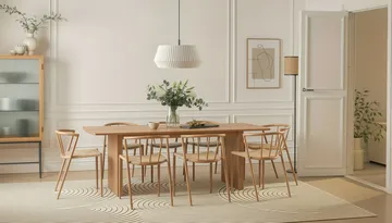 Winston Matstol - Beige / Metallben Ek - Möbler - Fåtölj & stolar - Matstol & köksstol