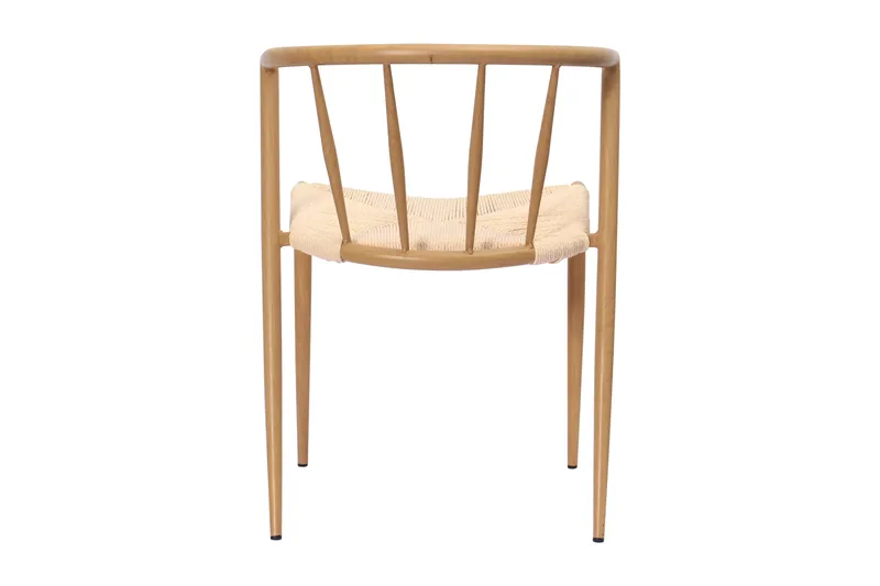 Winston Matstol - Beige / Metallben Ek - Möbler - Fåtölj & stolar - Matstol & köksstol