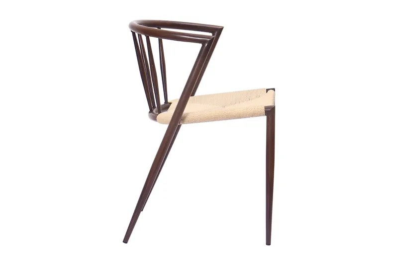 Winston Matstol - Beige / Metallben Rökt ek - Möbler - Fåtölj & stolar - Matstol & köksstol