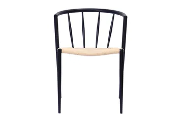 Winston Matstol - Beige / Metallben Svart - Möbler - Fåtölj & stolar - Matstol & köksstol