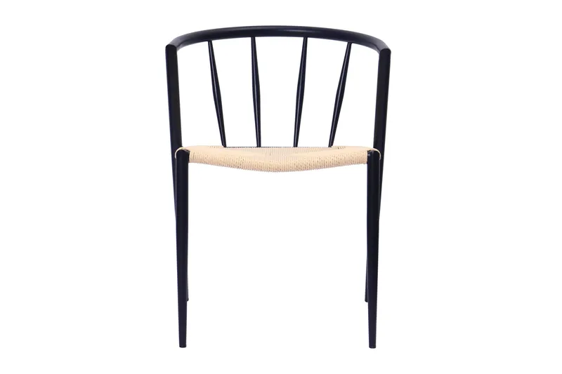 Winston Matstol - Beige / Metallben Svart - Möbler - Fåtölj & stolar - Matstol & köksstol