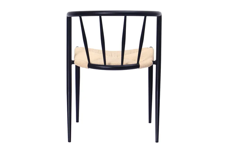 Winston Matstol - Beige / Metallben Svart - Möbler - Fåtölj & stolar - Matstol & köksstol
