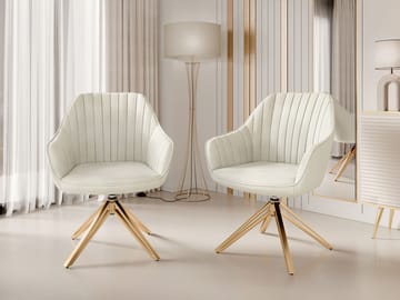 Zerlin Kontorsstol - Beige - Möbler - Fåtölj & stolar - Kontorsstol & skrivbordsstol