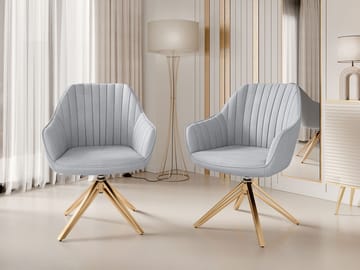 Zerlin Kontorsstol - Grå - Möbler - Fåtölj & stolar - Kontorsstol & skrivbordsstol