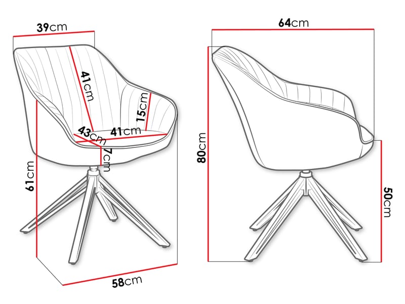 Zerlin Kontorsstol - Grå - Möbler - Fåtölj & stolar - Kontorsstol & skrivbordsstol
