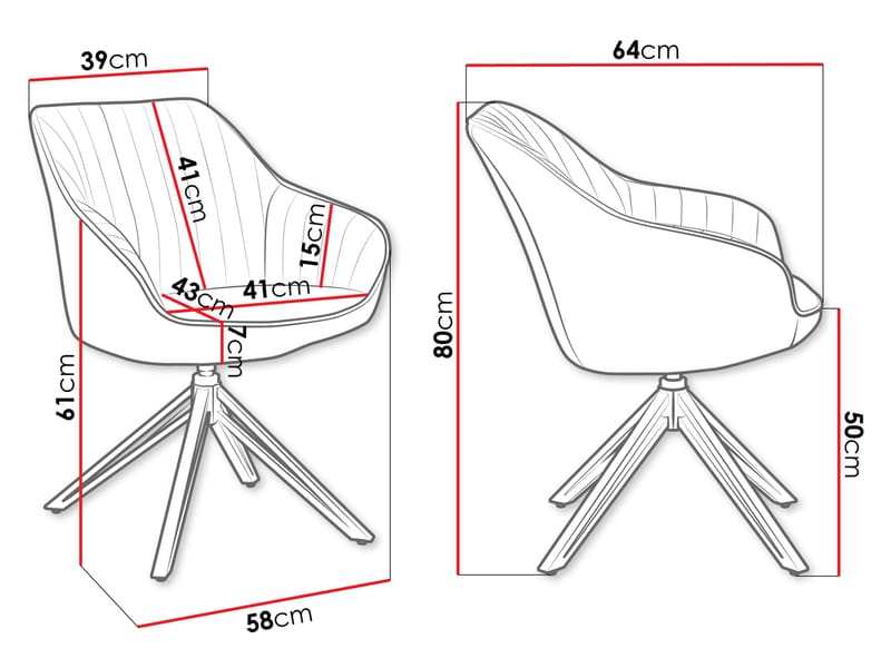 Zerlin Kontorsstol - Grå - Möbler - Fåtölj & stolar - Kontorsstol & skrivbordsstol