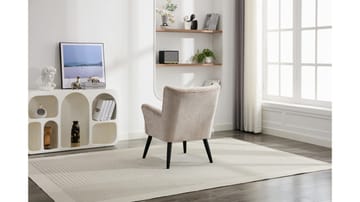 Zevani Fåtölj i bouclet - Biscuit Cream - Möbler - Fåtölj & stolar - Fåtölj