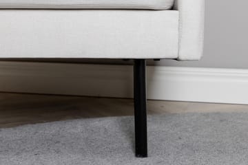 Zoom Modern Fåtölj i Tyg med Metallben - Vit - Möbler - Fåtölj & stolar - Fåtölj