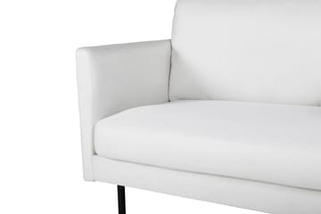 Zoom Modern Fåtölj i Tyg med Metallben - Vit - Möbler - Fåtölj & stolar - Fåtölj