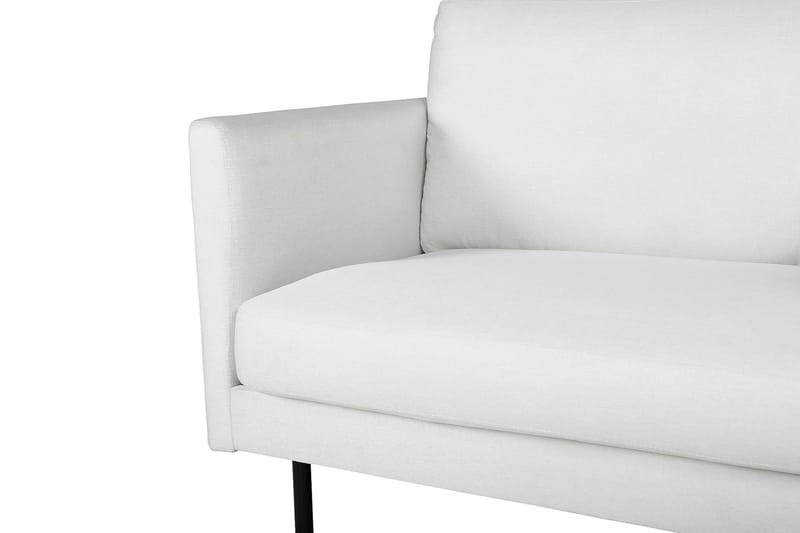 Zoom Modern Fåtölj i Tyg med Metallben - Vit - Möbler - Fåtölj & stolar - Fåtölj