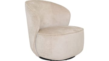 Zorevi Fåtölj med snurrfunktion i tyg - Beige - Möbler - Fåtölj & stolar - Fåtölj