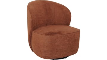Zorevi Fåtölj med snurrfunktion i tyg - Rostbrun - Möbler - Fåtölj & stolar - Fåtölj