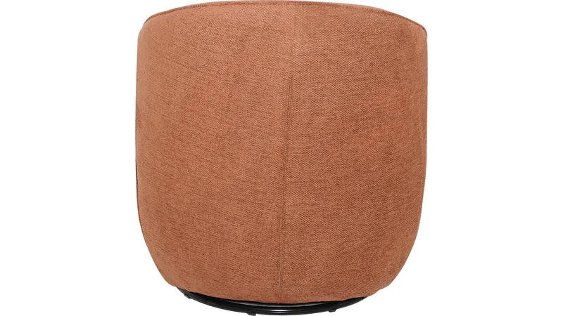 Zorevi Fåtölj med snurrfunktion i tyg - Rostbrun - Möbler - Fåtölj & stolar - Fåtölj