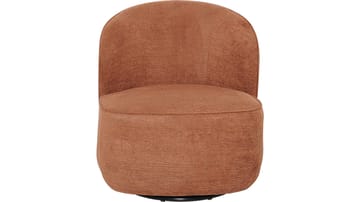 Zorevi Fåtölj med snurrfunktion i tyg - Rostbrun - Möbler - Fåtölj & stolar - Fåtölj
