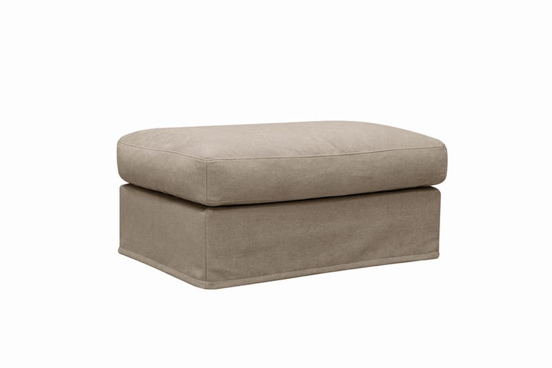 Valencia Extra Djup 5-sits soffa + fotpall med avtagbar och tvättbar klädsel - Brun - Möbler - Soffa