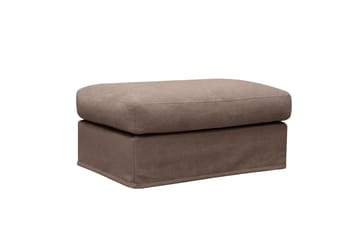 Valencia Extra Djup 5-sits soffa + fotpall med avtagbar och tvättbar klädsel - Mörkbrun - Möbler - Soffa