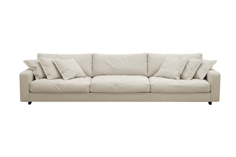 Valencia Extra Djup 5-sits Soffa i Chenille, Beige