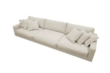 Valencia Extra Djup 5-sits Soffa i Chenille - Beige - Möbler - Soffa
