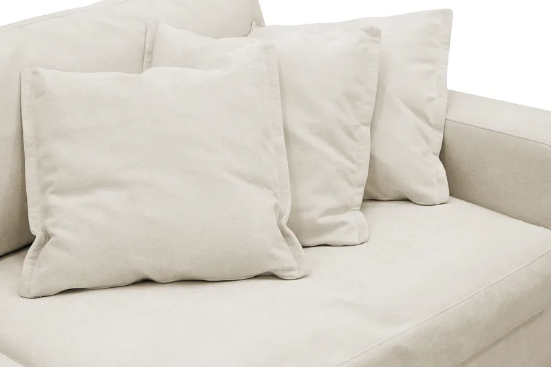 Valencia Extra Djup 5-sits Soffa i Chenille - Beige - Möbler - Soffa