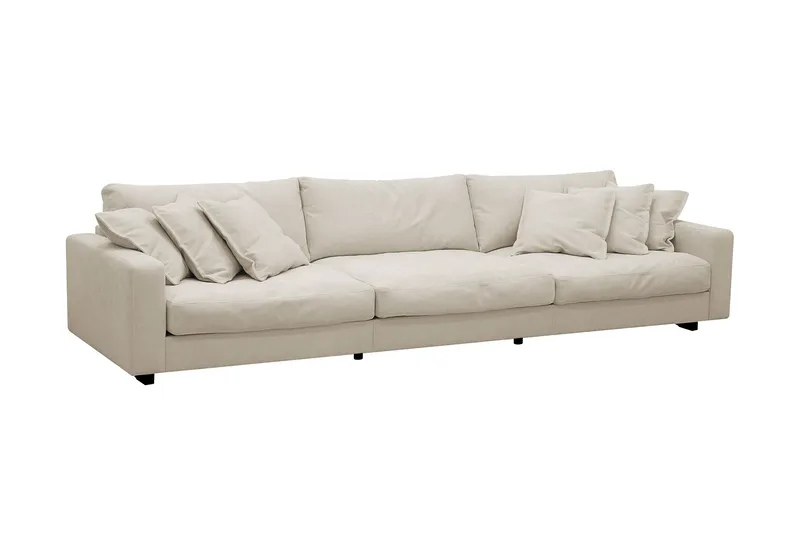 Valencia Extra Djup 5-sits Soffa i Chenille - Beige - Möbler - Soffa