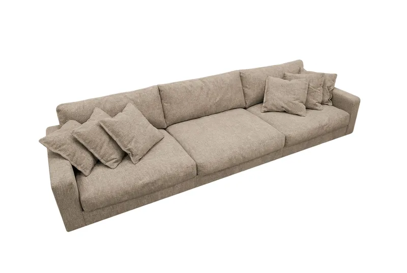Valencia Extra Djup 5-sits Soffa i Chenille - Brun - Möbler - Soffa