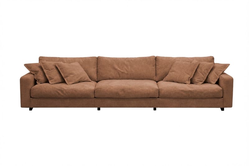Valencia Extra Djup 5-sits Soffa i Chenille - Rostbrun - Möbler - Soffa