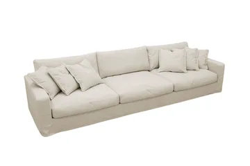 Valencia Extra Djup 5-sits Soffa med avtagbar och tvättbar klädsel - Beige - Möbler - Soffa