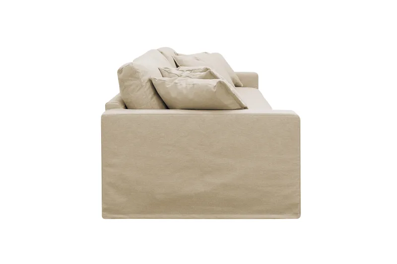 Valencia Extra Djup 5-sits Soffa med avtagbar och tvättbar klädsel - Beige - Möbler - Soffa