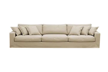 Valencia Extra Djup 5-sits Soffa med avtagbar och tvättbar klädsel - Beige - Möbler - Soffa