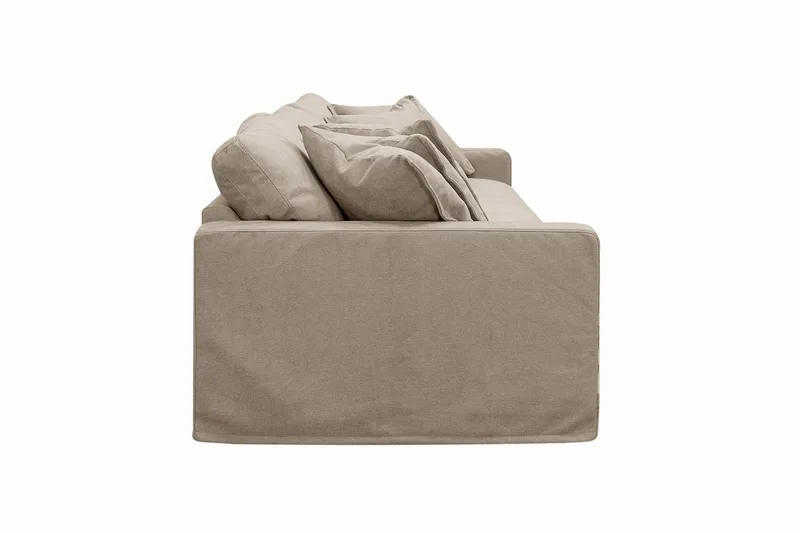 Valencia Extra Djup 5-sits Soffa med avtagbar och tvättbar klädsel - Brun - Möbler - Soffa