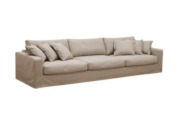 Valencia Extra Djup 5-sits Soffa med avtagbar och tvättbar klädsel - Ljusbrun - Möbler - Soffa