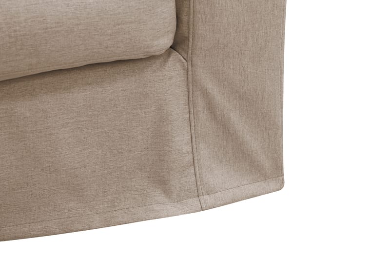 Valencia Extra Djup 5-sits Soffa med avtagbar och tvättbar klädsel - Ljusbrun - Möbler - Soffa