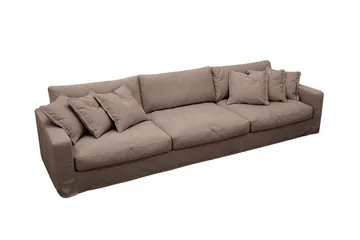 Valencia Extra Djup 5-sits Soffa med avtagbar och tvättbar klädsel - Mörkbrun - Möbler - Soffa