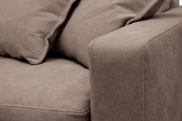 Valencia Extra Djup 5-sits Soffa med avtagbar och tvättbar klädsel - Mörkbrun - Möbler - Soffa