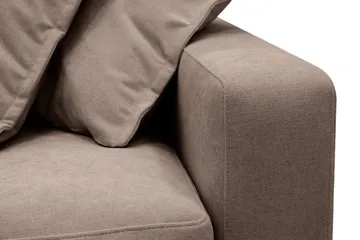 Valencia Extra Djup 5-sits Soffa med avtagbar och tvättbar klädsel - Mörkbrun - Möbler - Soffa