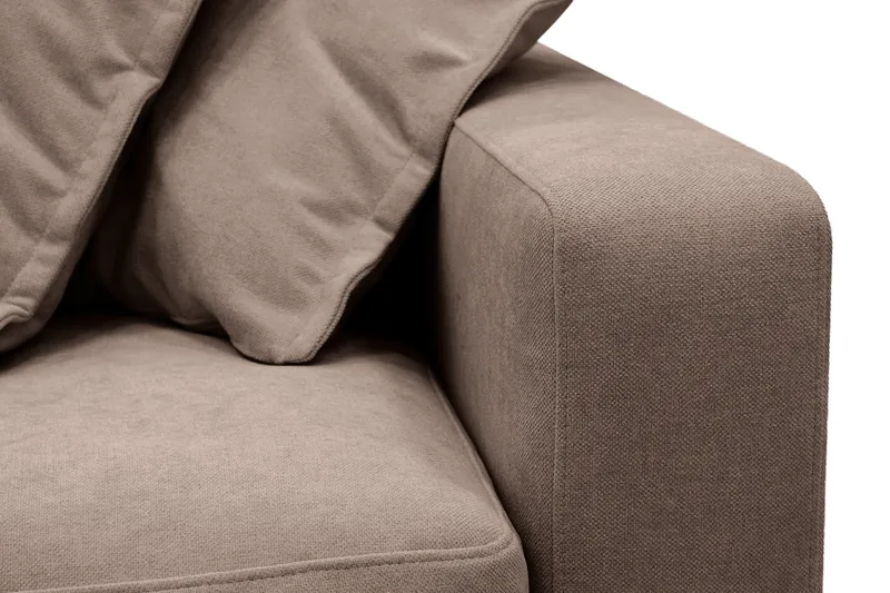 Valencia Extra Djup 5-sits Soffa med avtagbar och tvättbar klädsel - Mörkbrun - Möbler - Soffa