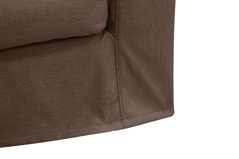 Valencia Extra Djup 5-sits Soffa med avtagbar och tvättbar klädsel - Mörkbrun - Möbler - Soffa