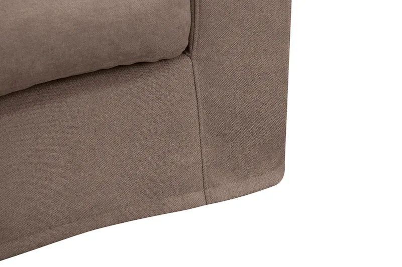 Valencia Extra Djup 5-sits Soffa med avtagbar och tvättbar klädsel - Mörkbrun - Möbler - Soffa
