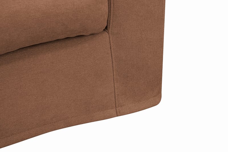 Valencia Extra Djup 5-sits Soffa med avtagbar och tvättbar klädsel - Rostbrun - Möbler - Soffa