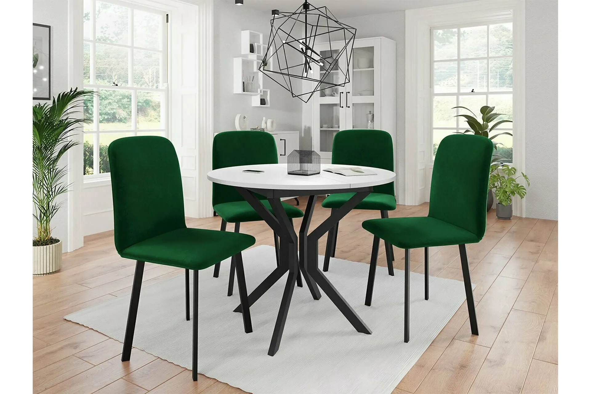 Narberth Matstol Grön/Svart - Möbler - Furniturebox