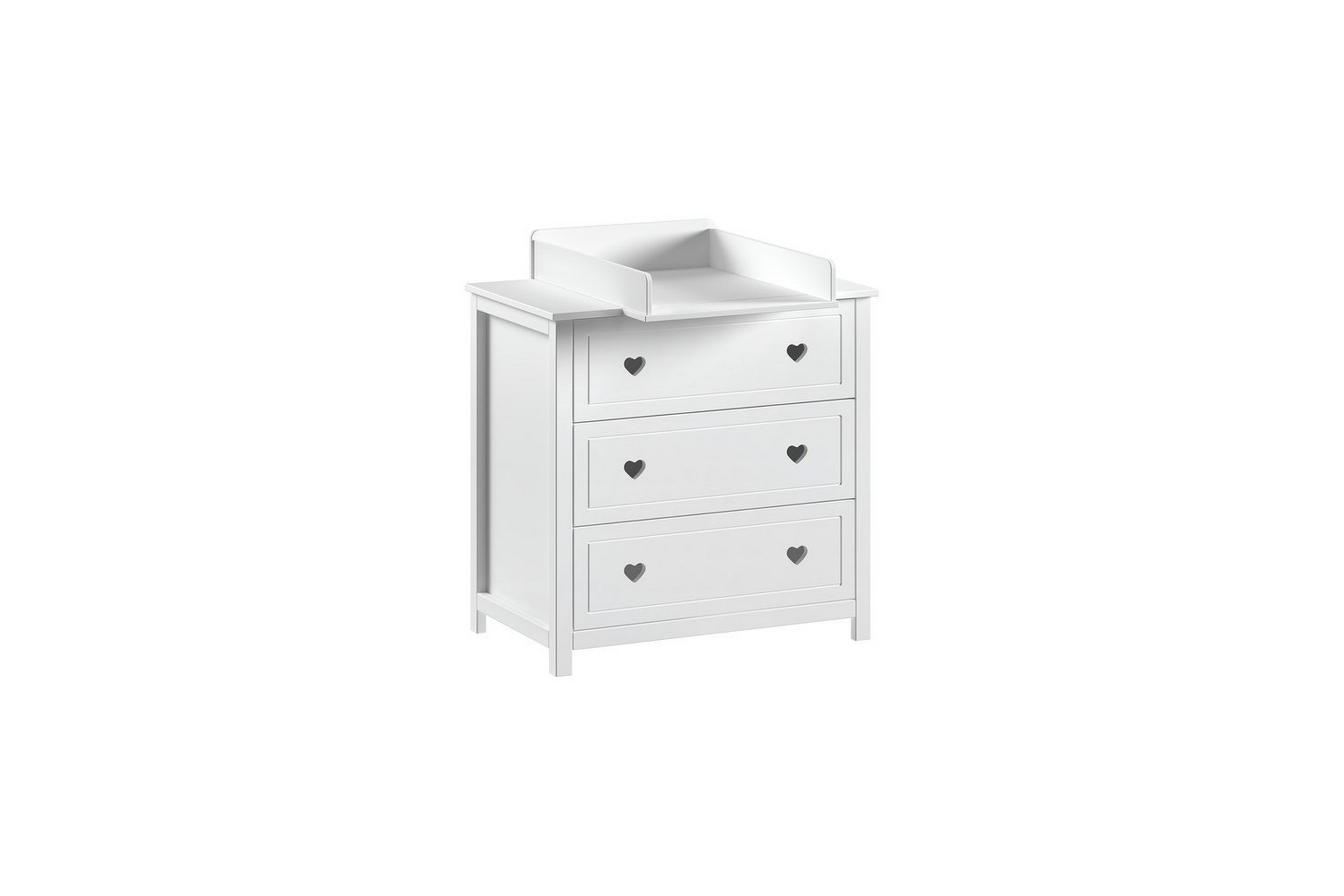 amori skötbordsbyrå 90x76 cm - vit