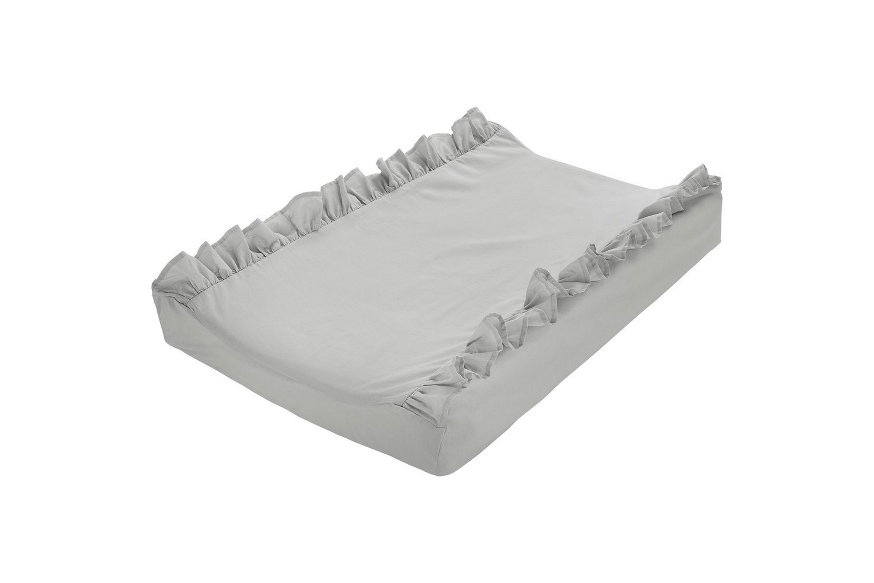 skötbäddsöverdrag volang 50 x 70 cm - grå