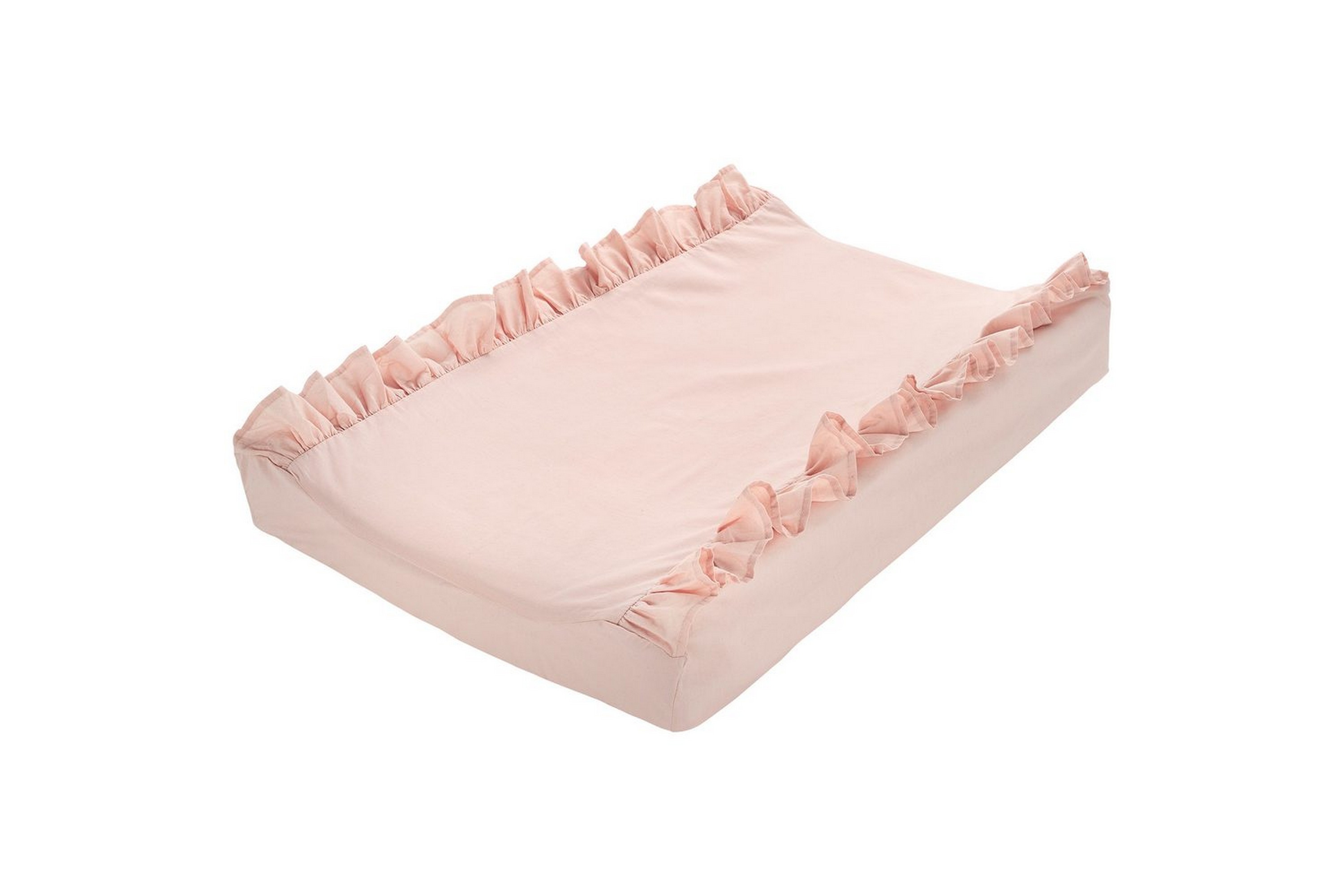 skötbäddsöverdrag volang 50 x 70 cm rosa - rosa