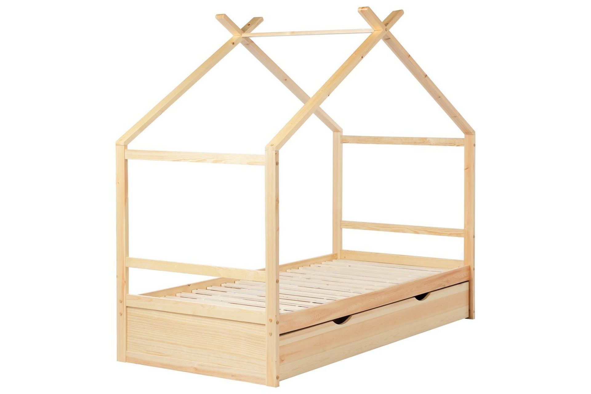 barnsäng orgeval - ljus trä