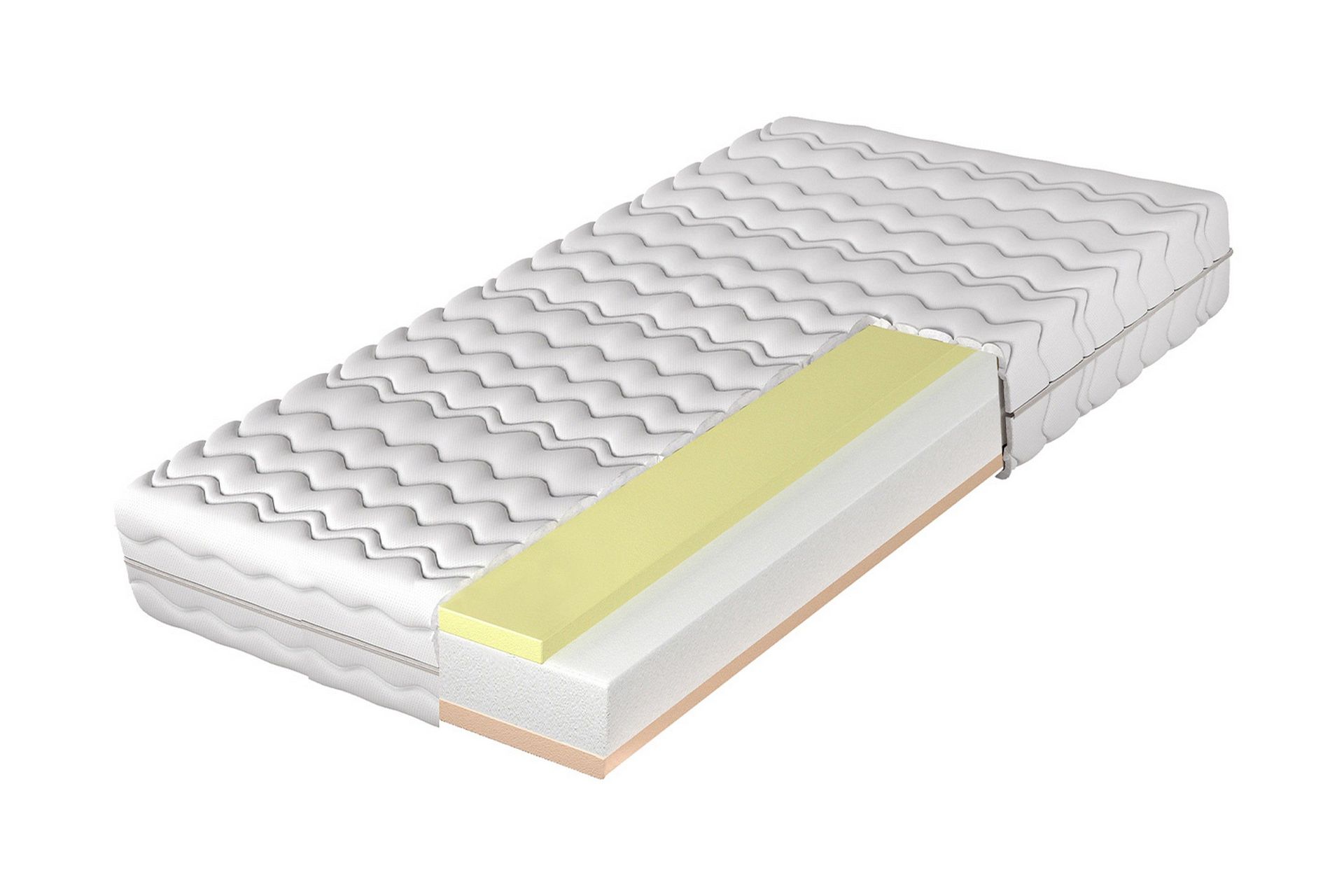 fynlee skummadrass 160x200 cm - vit