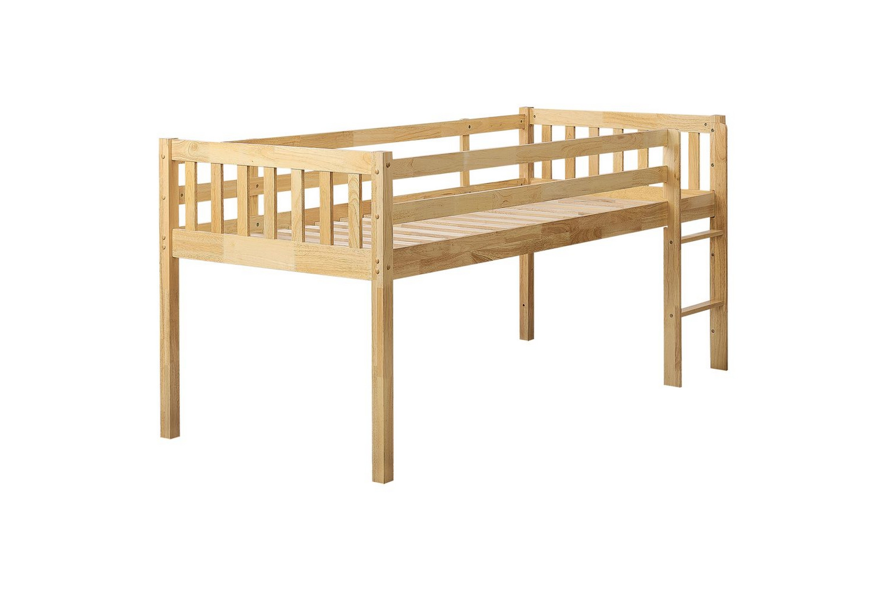 låg våningssäng peipin - ljus trä